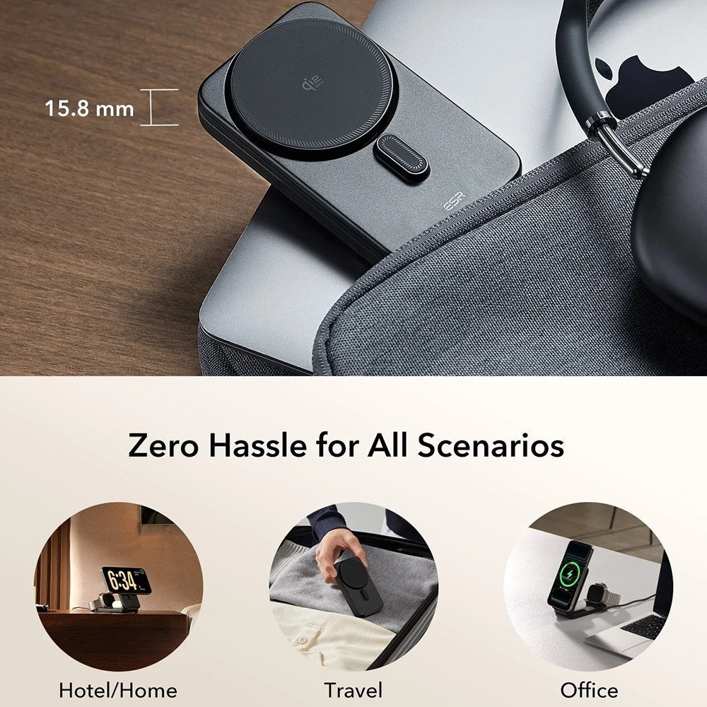 ESR CryoBoost 3in1 Wireless-Netzladegerät, 25W, Schwarz