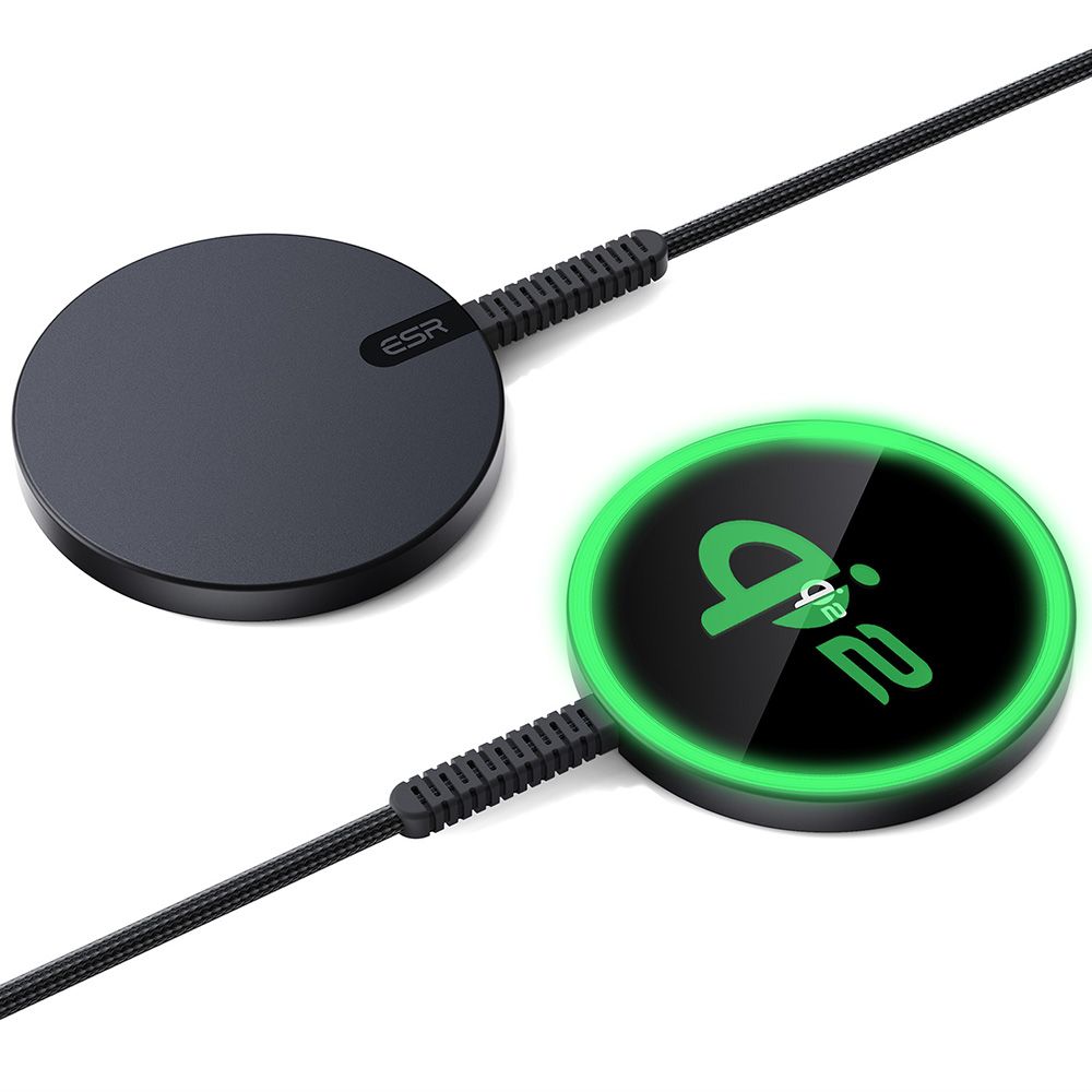 Wireless-Netzladegerät ESR HaloLock, 15W, 1.67A, Schwarz