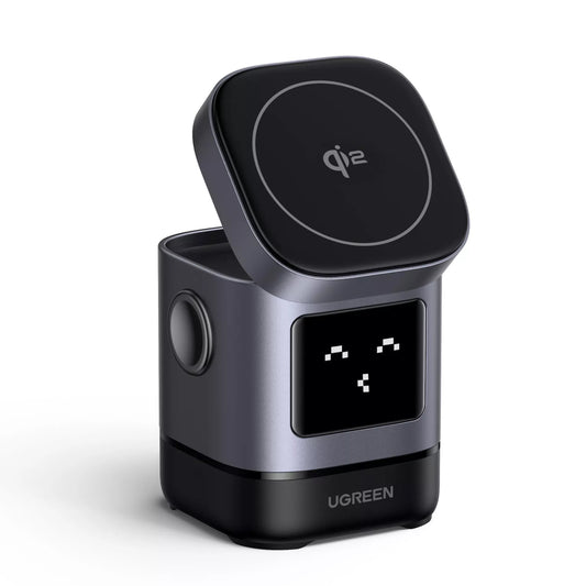 Wireless Network Charger UGREEN W709 Uno 2in1, 15W, 1.67A, Black