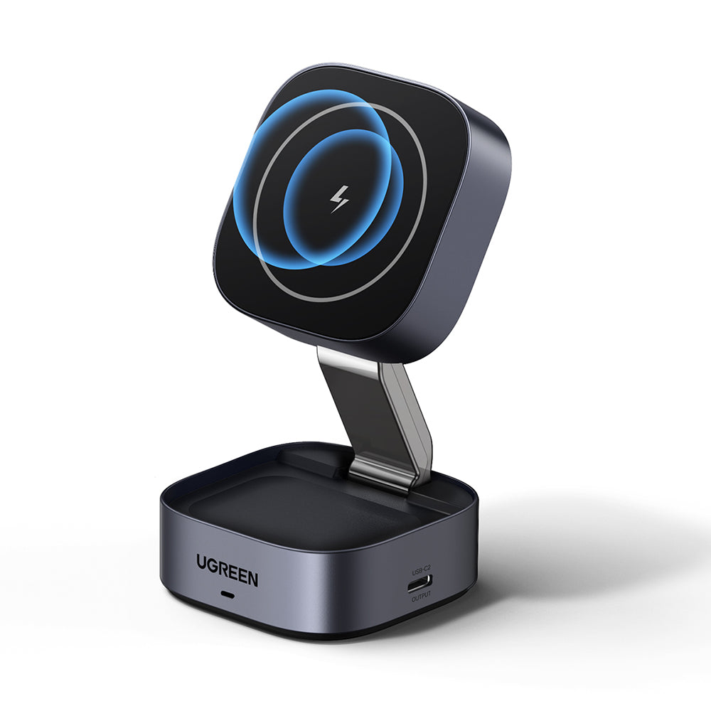 UGREEN W526 3in1 Wireless Netzladegerät, 20W, 1.67A, 1 x USB-C, Schwarz