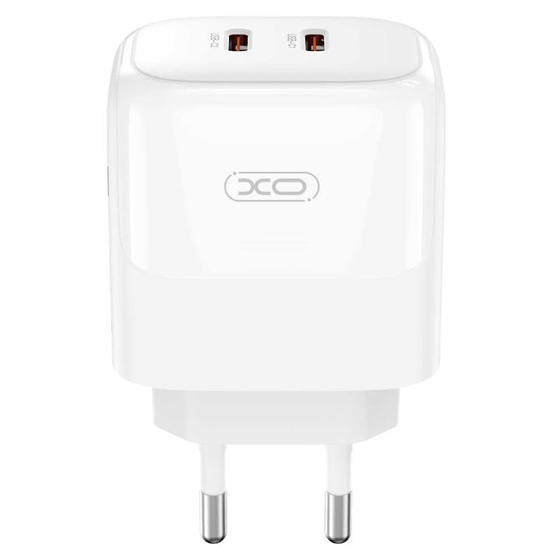 Netzwerk-Ladegerät XO Design L140, 35W, 3A, 2 x USB-C, Weiß