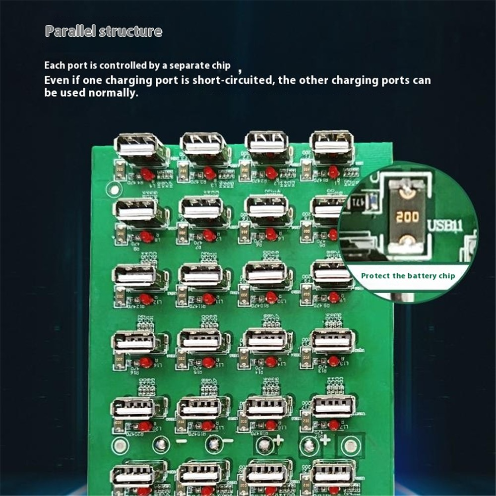 Ladestation Best 32T-2A, 2A, 32 x USB-A, Weiß