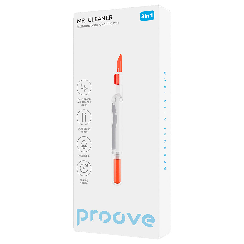 Proove Mr.Cleaner Cleaning Tool, 3in1, White