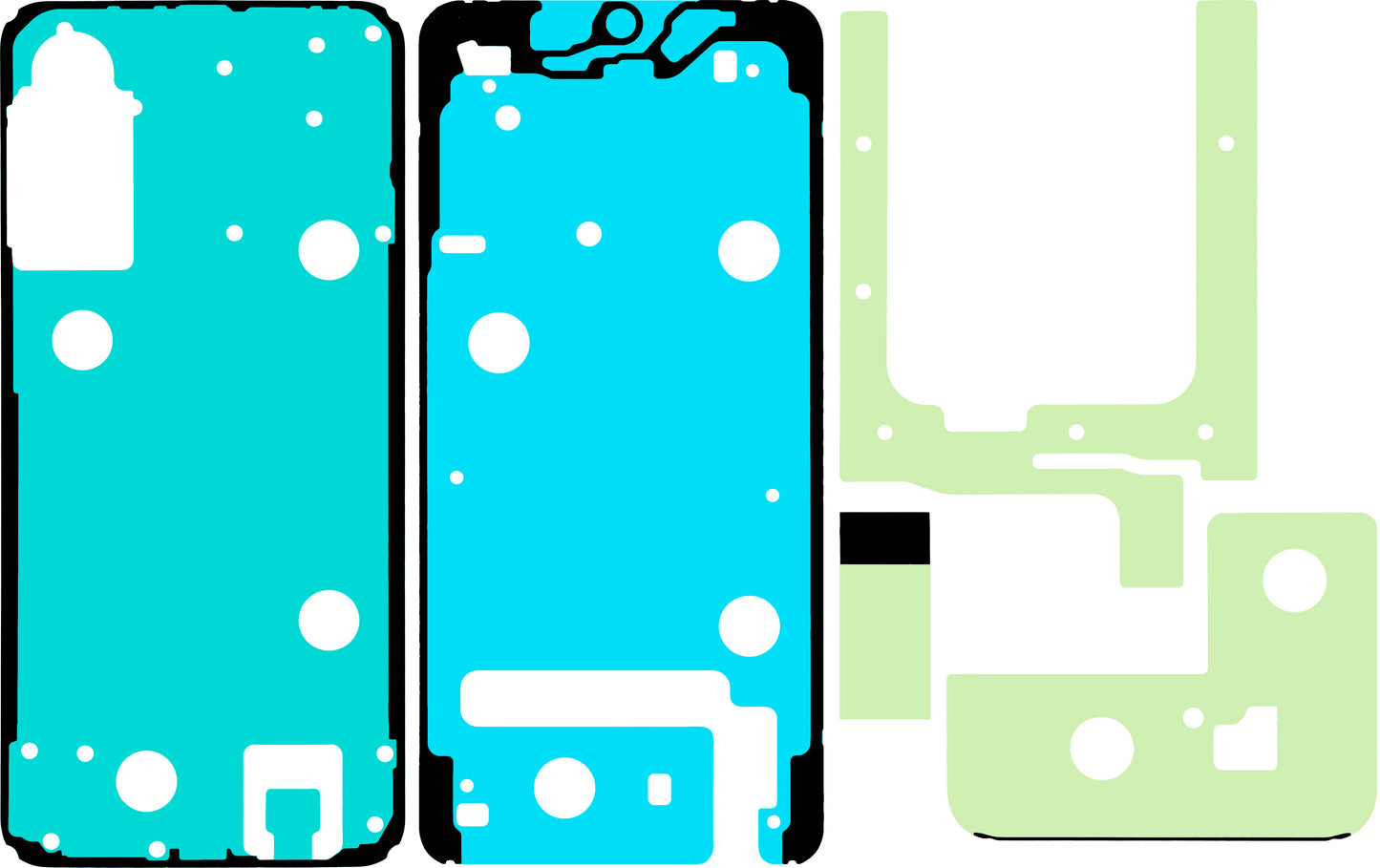 Samsung Galaxy A57 5G Display Adhesive Kit, Service Pack GH82-39334A