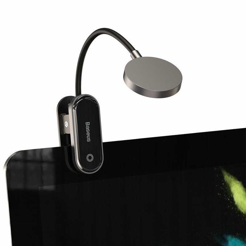 Tragbare LED-Lampe Baseus Comfort Reading Mini Clip, Grau DGRAD-0G