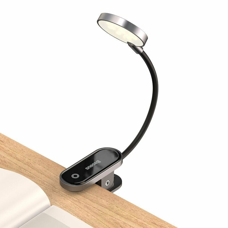 Tragbare LED-Lampe Baseus Comfort Reading Mini Clip, Grau DGRAD-0G