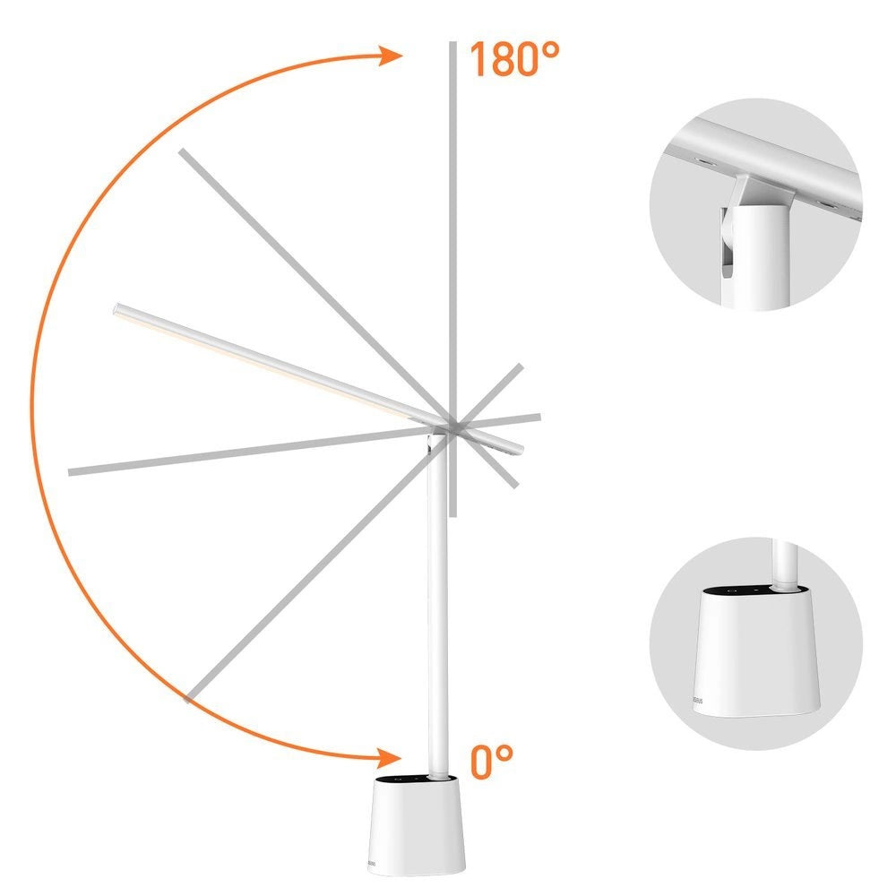Baseus Smart Eye LED-Schreibtischlampe, Weiß DGZG-02