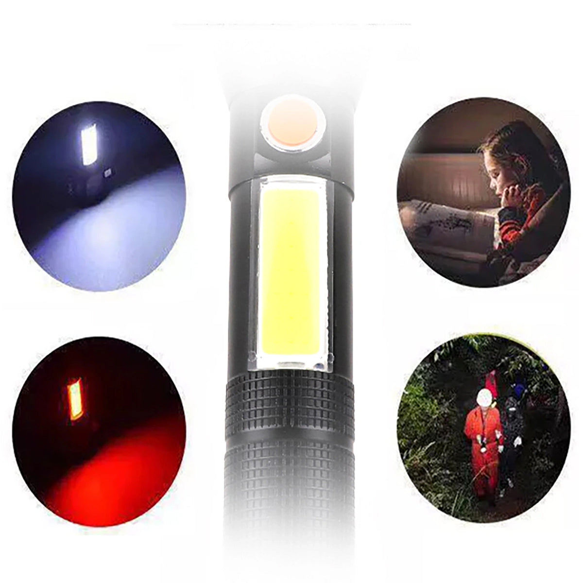 LED-Taschenlampe WZK WLR-31 3in1, 5W, 500lm