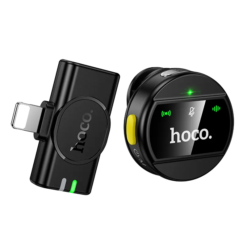 Lavaliermikrofon HOCO L21, Lightning, Schwarz