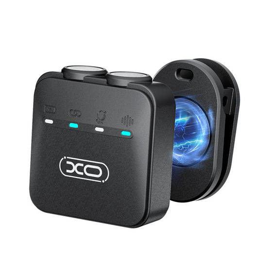 Lavaliermikrofon XO Design MC15 Dual, USB-C / Lightning, 2er-Set, Schwarz