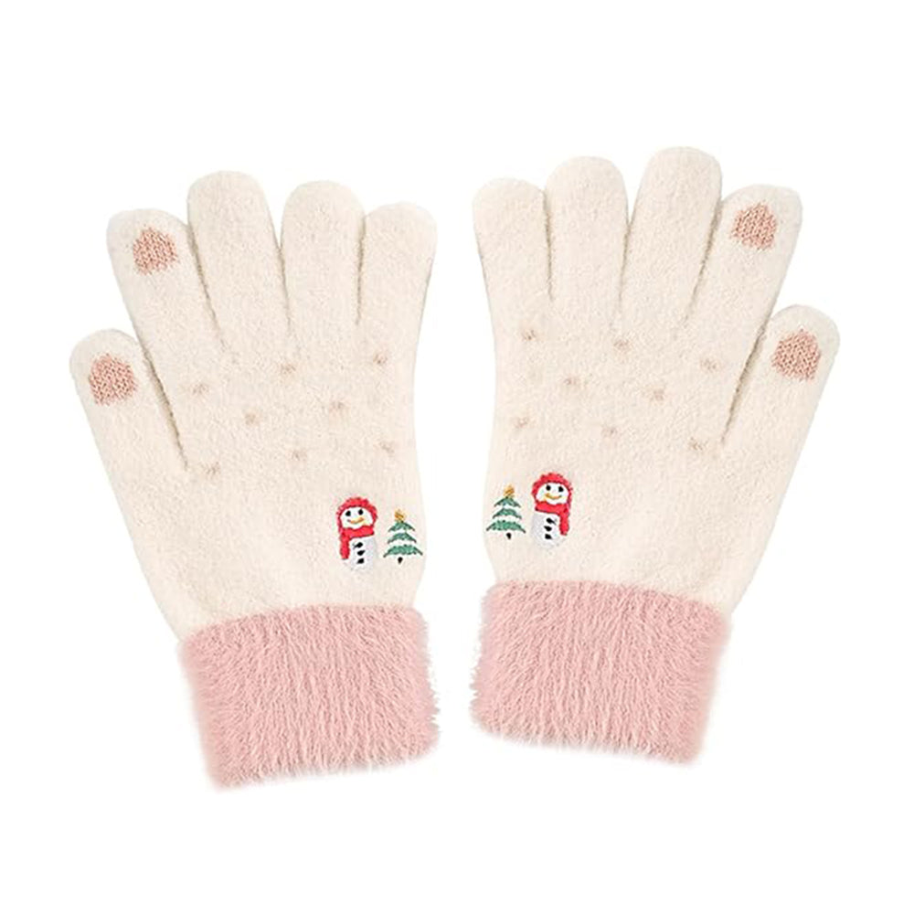 Damen Touchscreen Winterhandschuhe Techsuit ST0011, Größe 17cm, Weiß