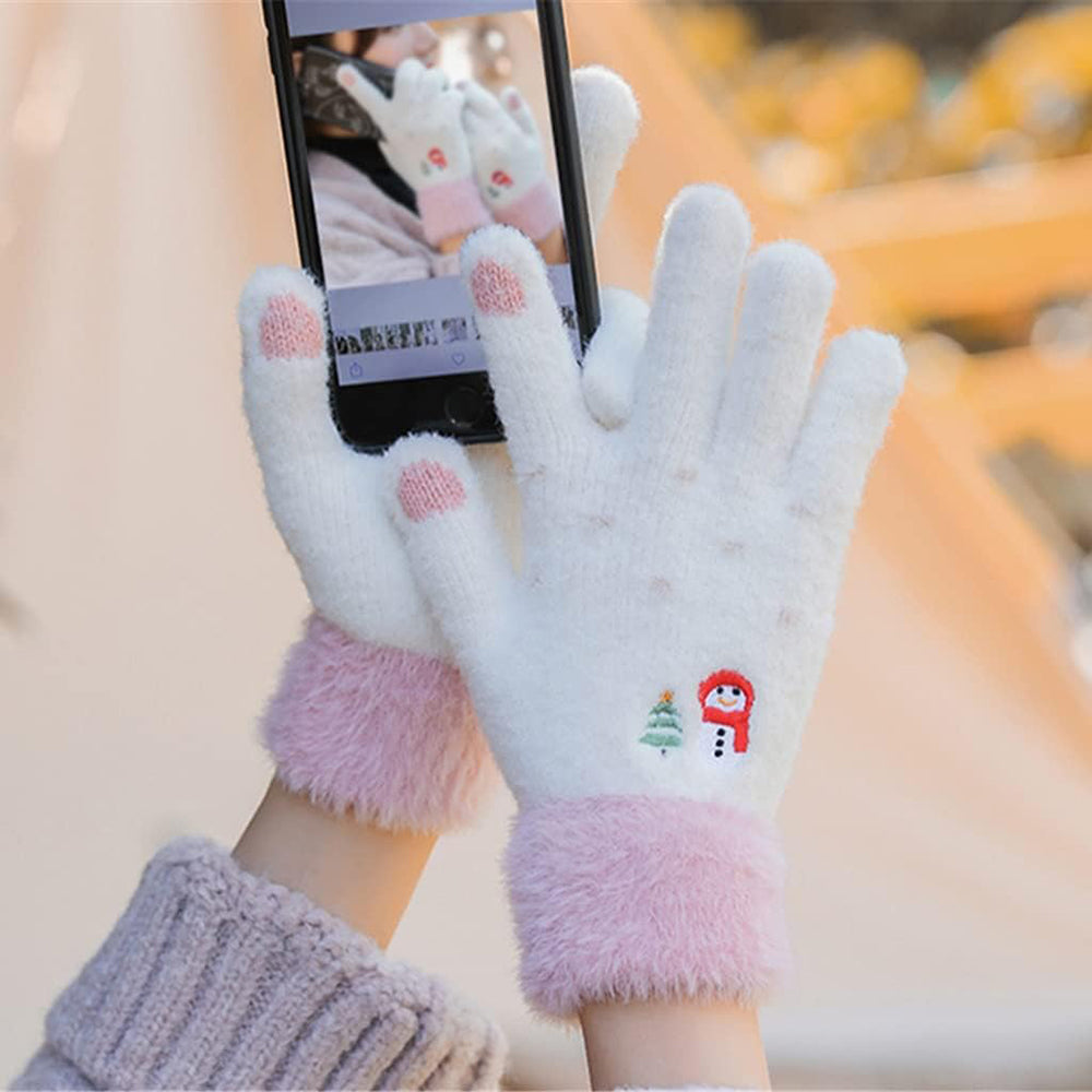 Damen Touchscreen Winterhandschuhe Techsuit ST0011, Größe 17cm, Rosa