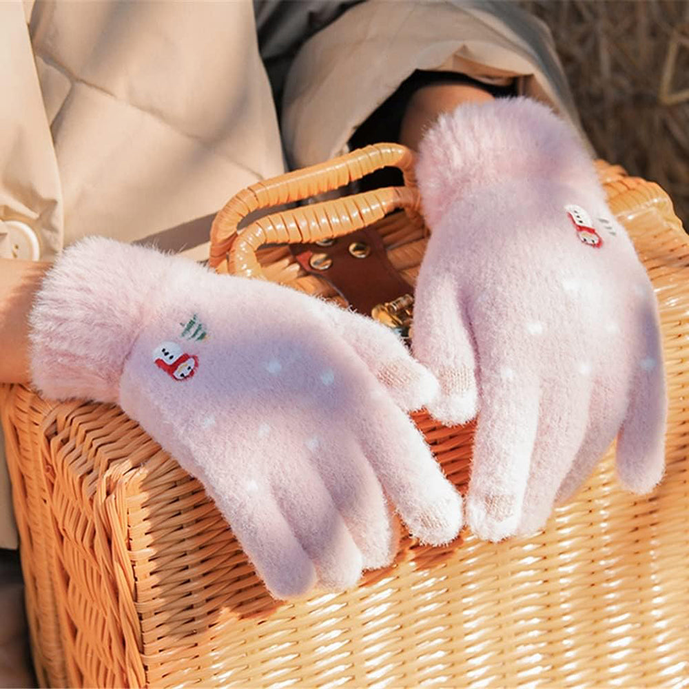 Damen Touchscreen Winterhandschuhe Techsuit ST0011, Größe 17cm, Rosa