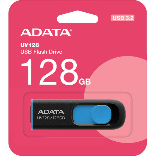 Externer Speicher USB-A 3.2 Adata UV128, 128Gb AUV128-128G-RBE