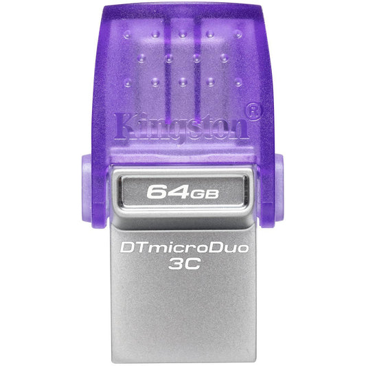 Externer Speicher USB-A 3.2 / USB-C Kingston microDuo 3C, 64Gb DTDUO3CG3/64GB