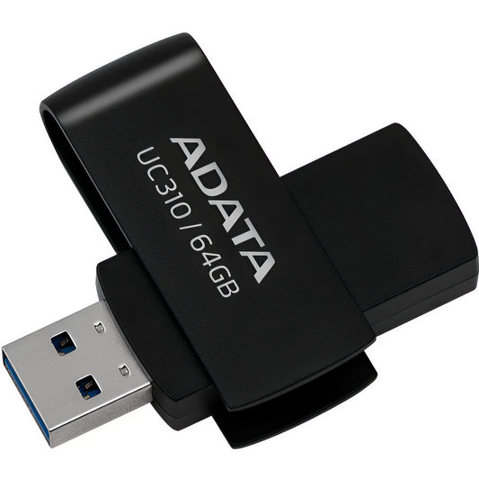 Externe USB-A 3.2 Speicher Adata UC310, 64GB UC310-64G-RBK