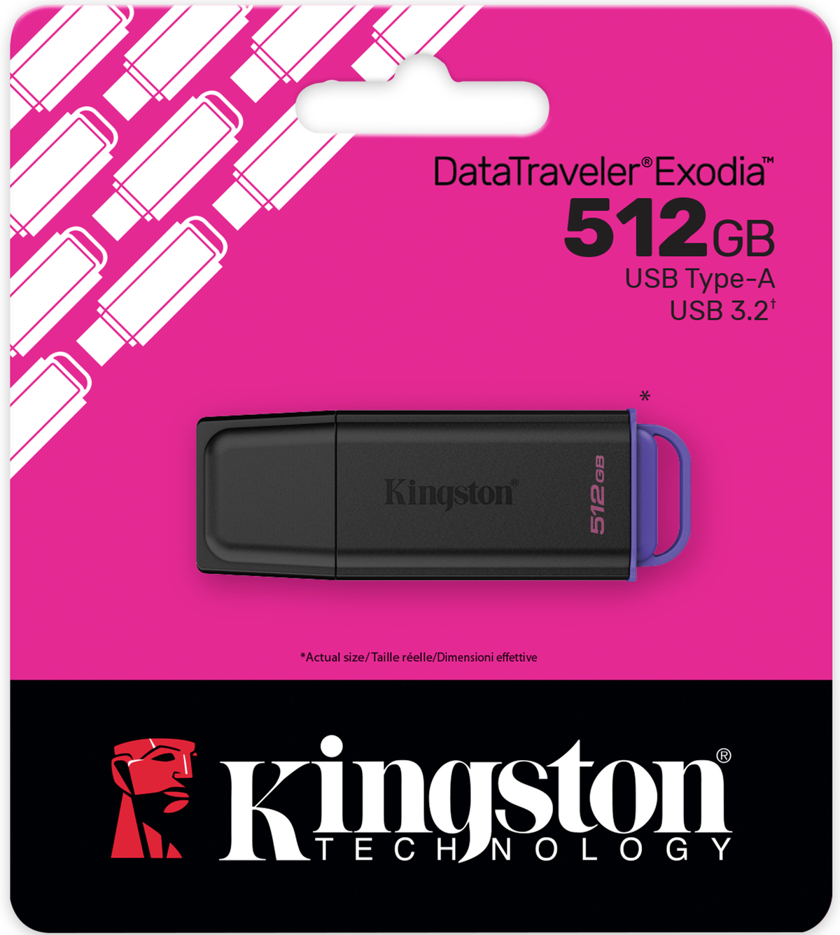 Externer USB-A 3.2 Speicher Kingston DT Exodia, 512GB DTXG2/512GB