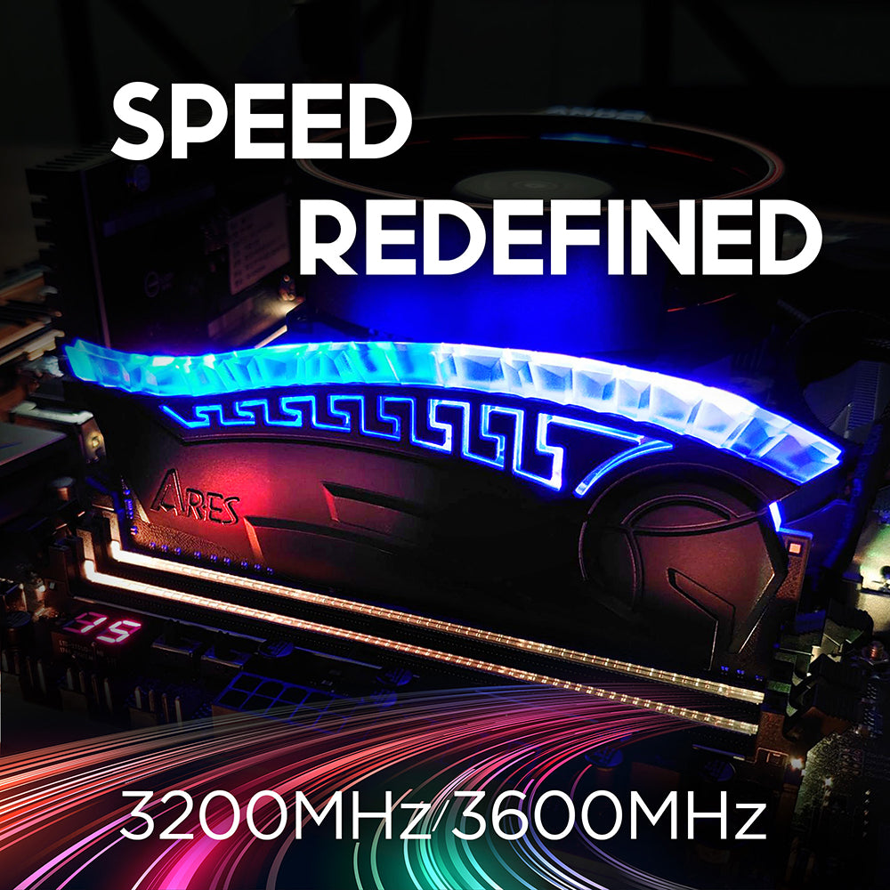 RAM-Speicher Dato Ares Armor, DDR4, RGB, 8GB, 3600Mhz, CL18, Weiß AMRGB1G88G36W