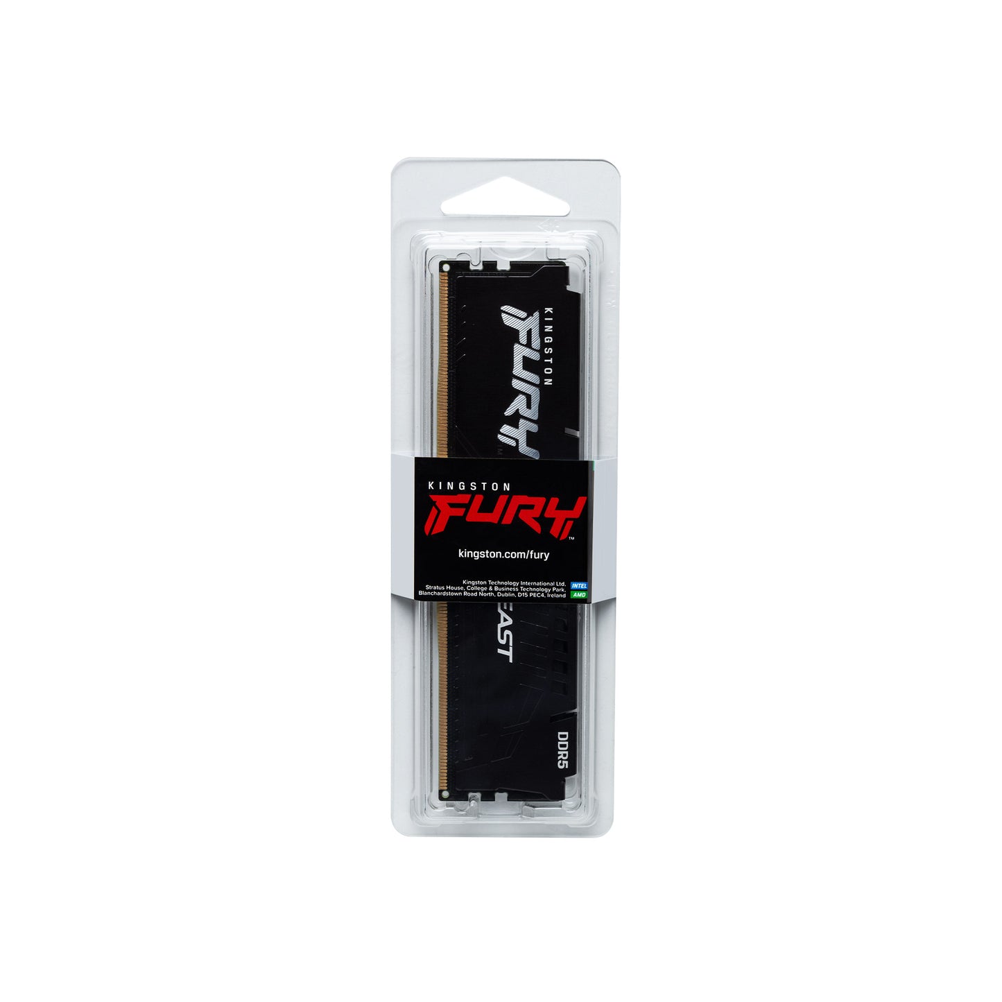 Kingston Fury Beast RAM, DDR5, 8GB, 5600MHz KF556C40BB-8