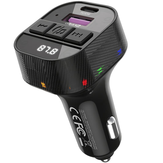 Bluetooth FM Modulator XO Design BCC17-2, 1 x USB-A - 1 x USB-C