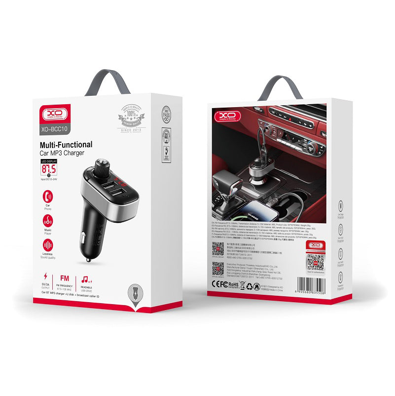 XO Design BCC10 FM-Transmitter Bluetooth | 2x USB-A | 15.5W