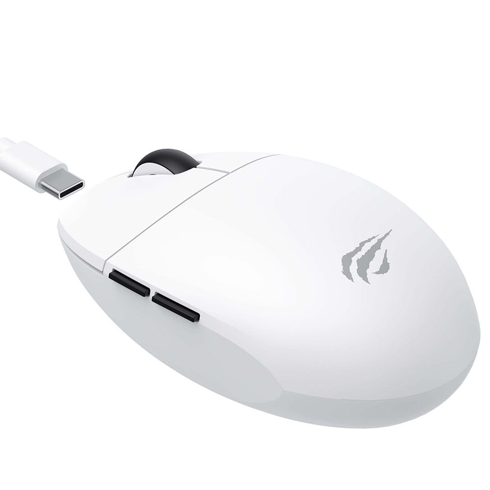 HAVIT MS1039W Wireless Gaming Mouse, 800DPI - 7400DPI, Wi-Fi / Wired, White