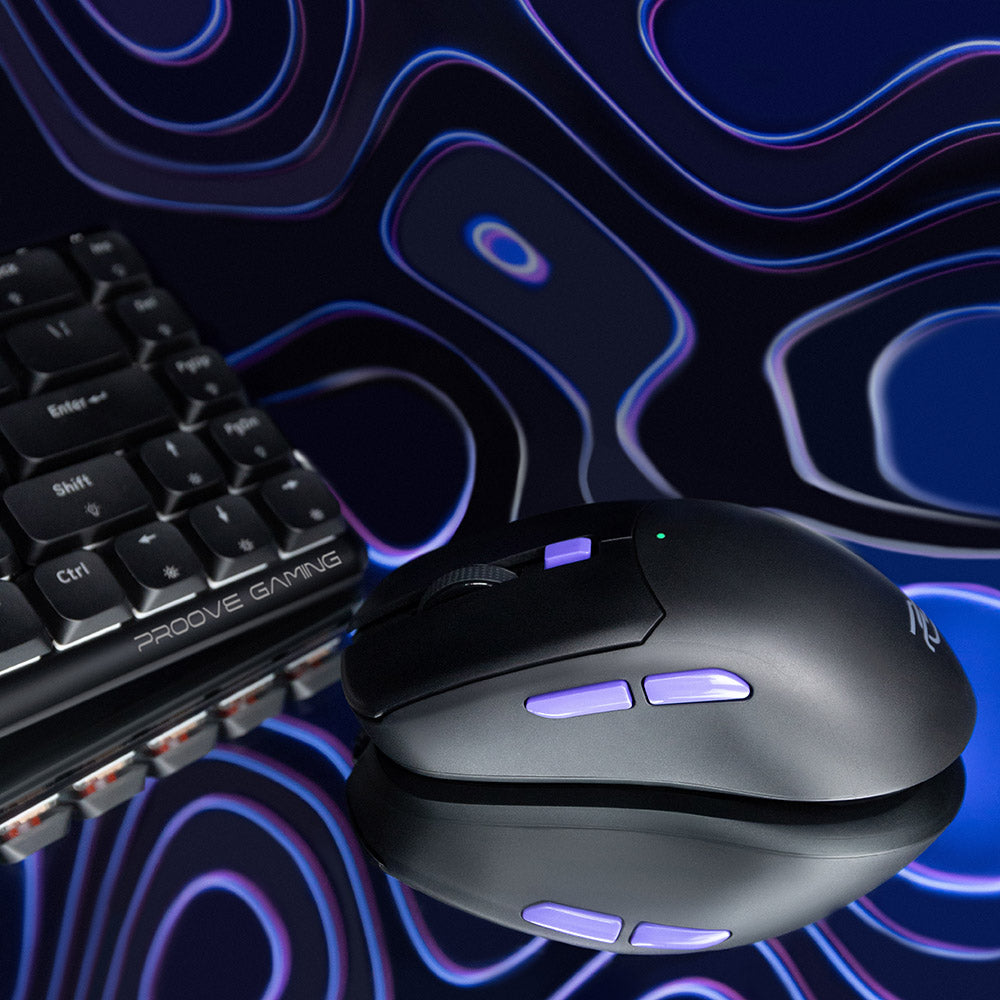 Gaming-Maus Wireless Proove Everon, 800DPI - 10000DPI, Schwarz WMEV00022001