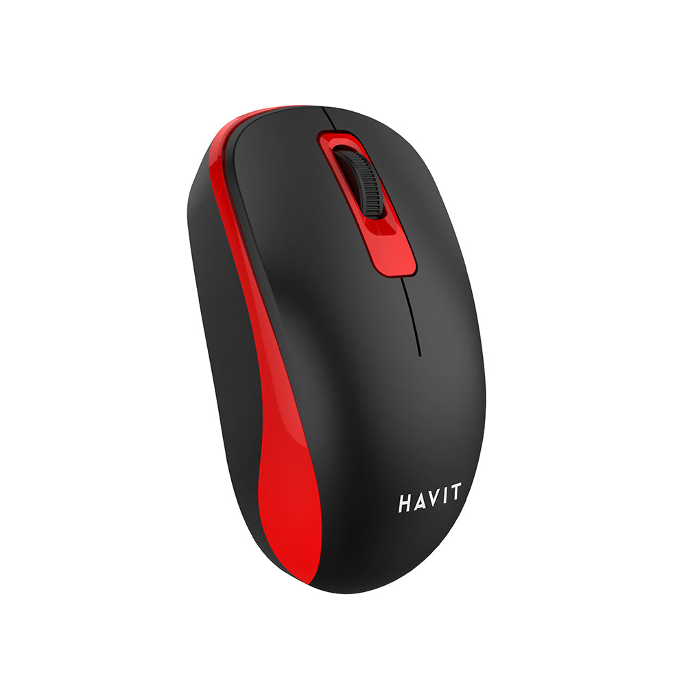 Kabellose Maus HAVIT MS626GT, 1200DPI, Schwarz Rot