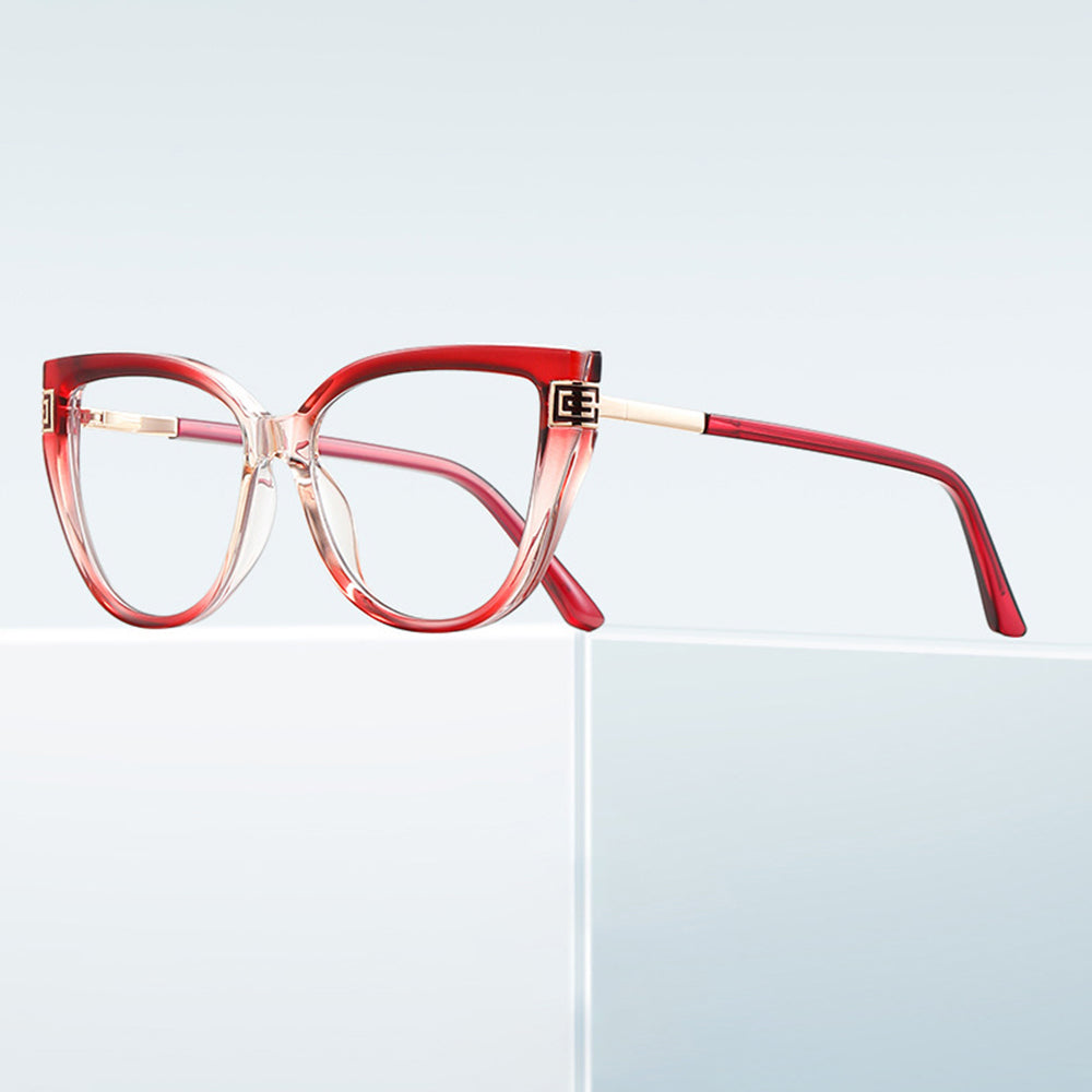 Damen Computerbrille Techsuit 2259, Anti-Blue Light, Rot