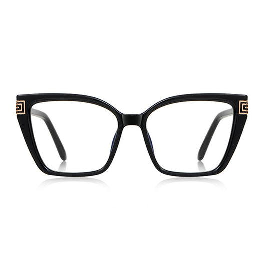 Damen Computerbrille Techsuit 2260, Anti-Blue Light, Schwarz Gold