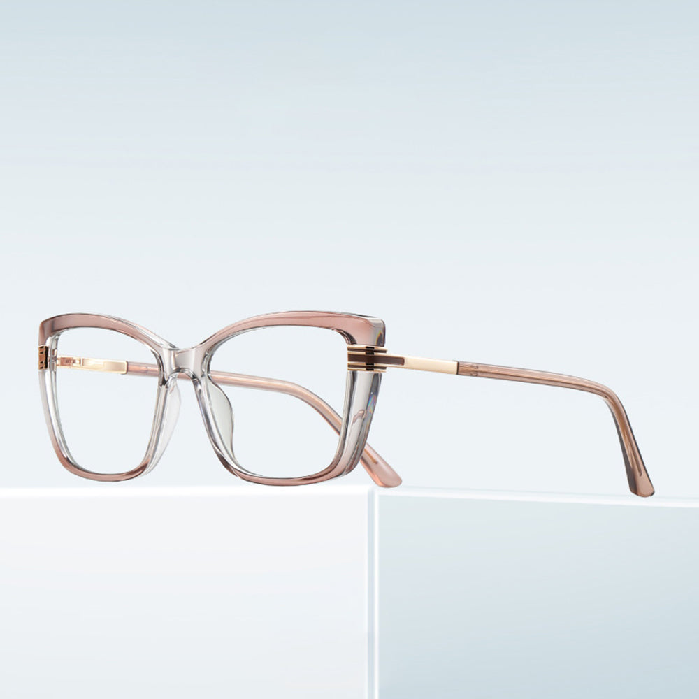 Damen Computerbrille Techsuit 2273, Anti-Blue Light, Braun