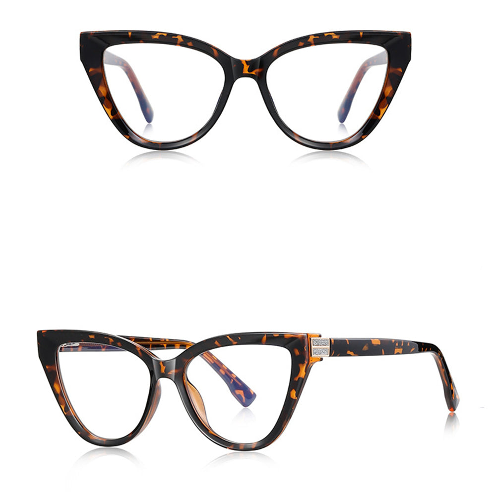 Techsuit 2279 Women's Computer Glasses, Anti-Blue Light, Brown