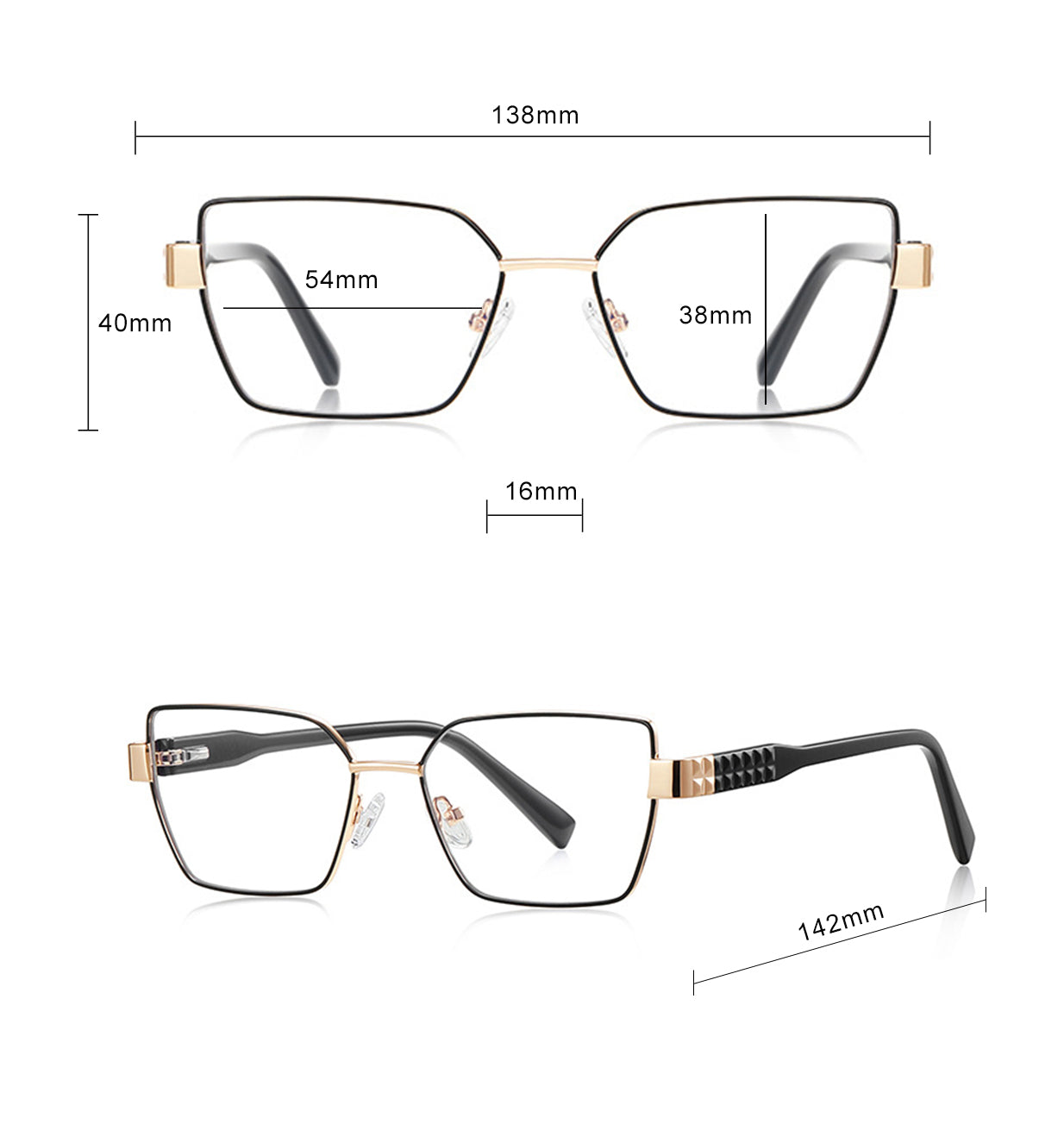 Damen Computerbrille Techsuit 3169, Anti-Blau-Licht, Braun