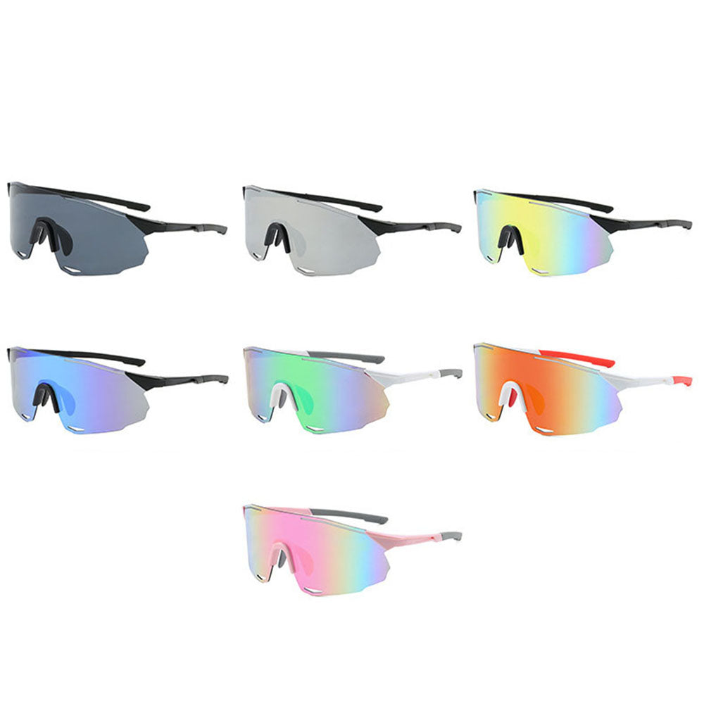 Unisex Techsuit 8853 Cycling Glasses, Black Grey