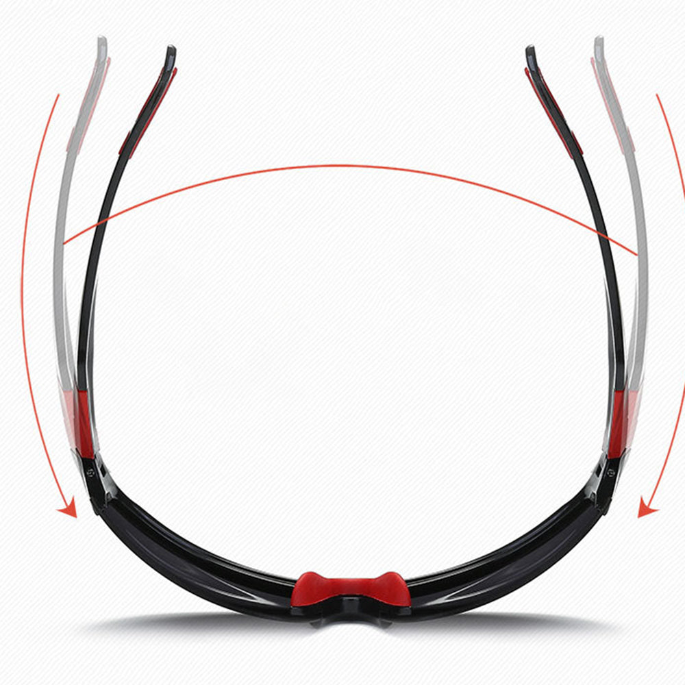 Unisex Techsuit 9301 Cycling Glasses, UV Protection, Black