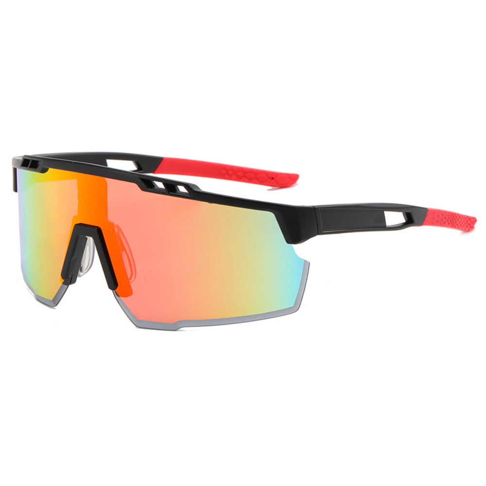 Unisex Techsuit 9963 Cycling Glasses, Black Orange