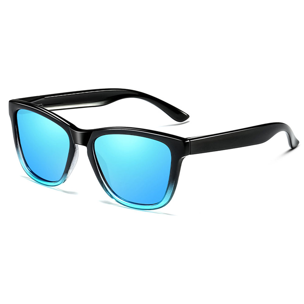 Men's Techsuit 0717 Sunglasses, Polarized, UV Protection, Black Blue
