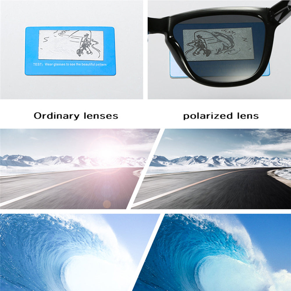 Men's Techsuit 0717 Sunglasses, Polarized, UV Protection, Black Blue