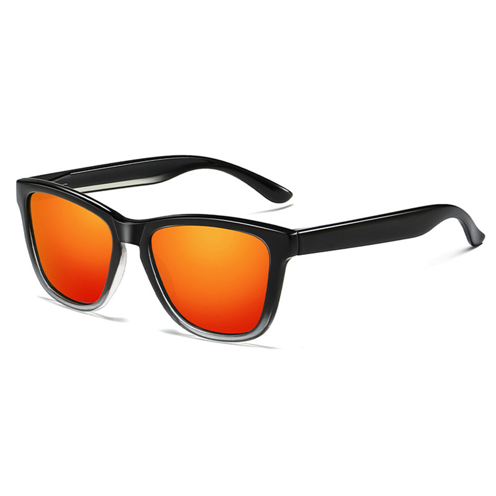Herren-Sonnenbrille Techsuit 0717, polarisiert, UV-Schutz, Schwarz Rot