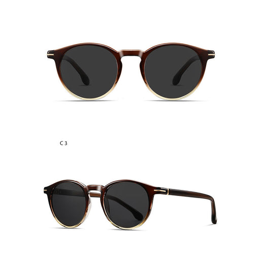 Herren-Sonnenbrille Techsuit 31235, polarisiert, Braun Grau