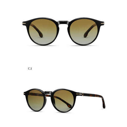 Herren-Sonnenbrille Techsuit 31235, polarisiert, schwarz-gelb