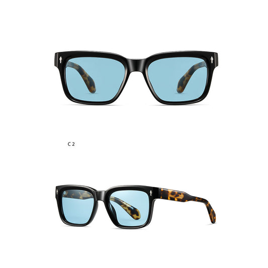 Herren-Sonnenbrille Techsuit 31246, polarisiert, UV-Schutz, Braun Blau