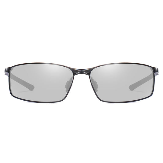 Herren-Sonnenbrille Techsuit 559, polarisiert, UV-Schutz, schwarz transparent