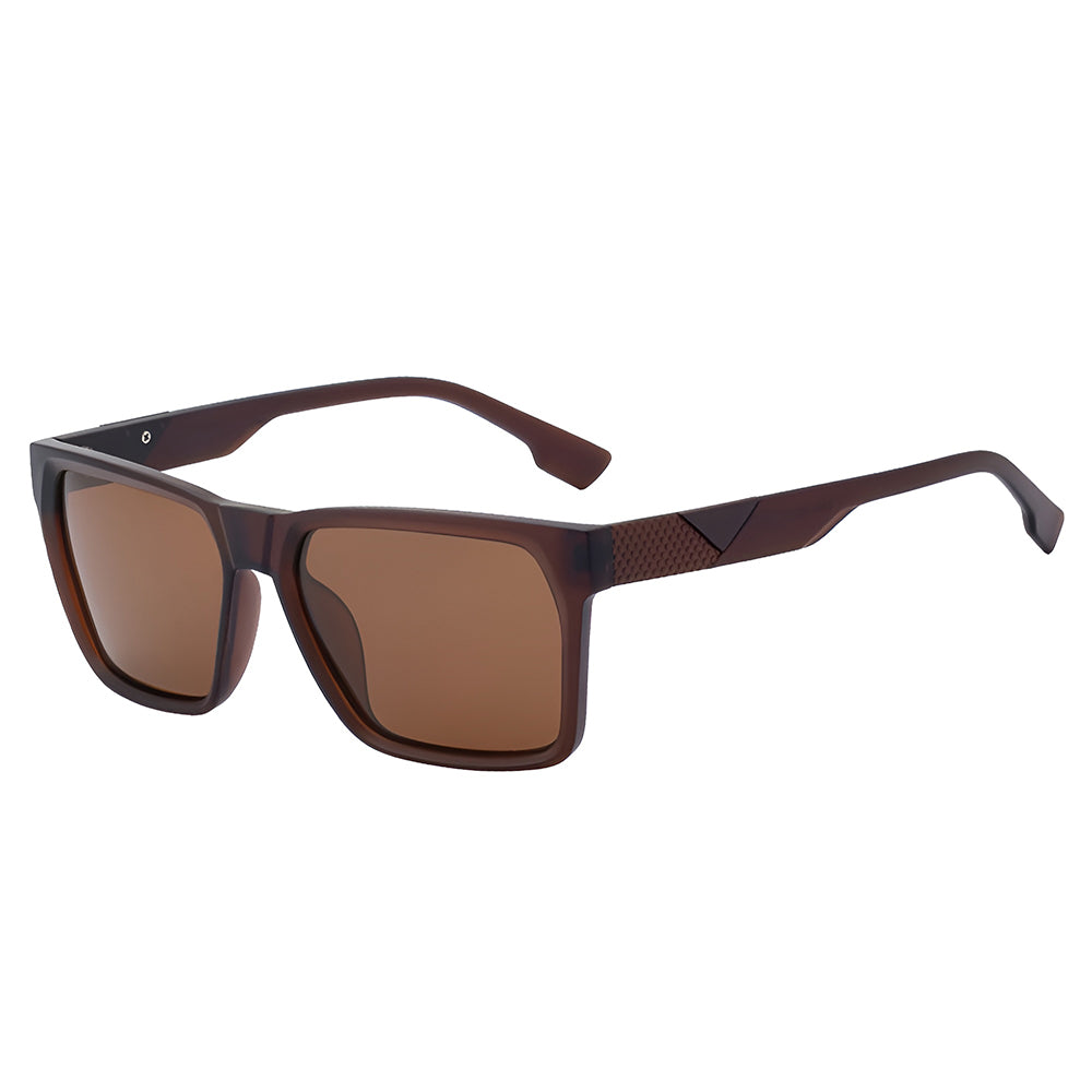 Herren-Sonnenbrille Techsuit 8500, polarisiert, UV-Schutz, braun