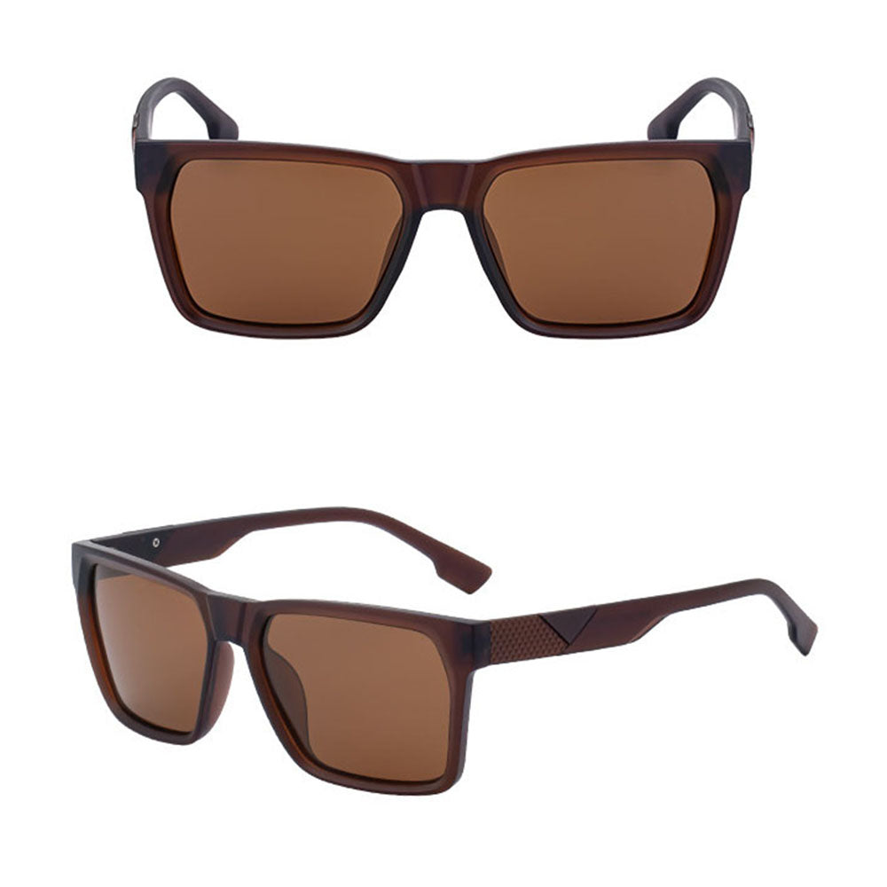 Herren-Sonnenbrille Techsuit 8500, polarisiert, UV-Schutz, braun