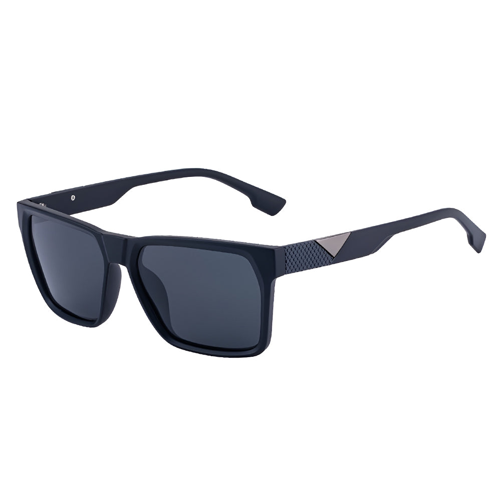Herren-Sonnenbrille Techsuit 8500, polarisiert, UV-Schutz, Schwarz Grau