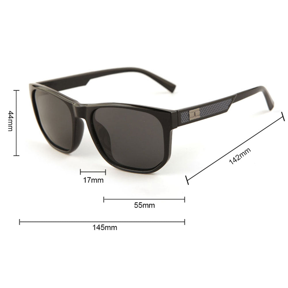 Herren-Sonnenbrille Techsuit 8502, polarisiert, UV-Schutz, schwarz