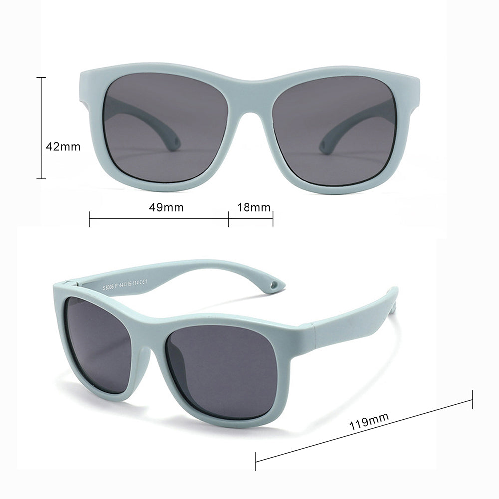 Techsuit Baby-Sonnenbrille 8306-C14, polarisiert, schwarz-rot
