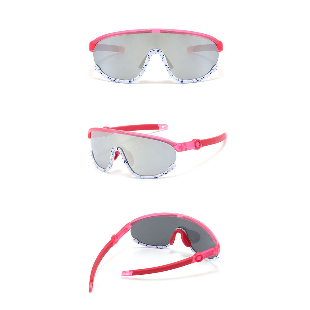 Techsuit Kinder Sonnenbrille 2025, polarisiert, UV-Schutz, gelb