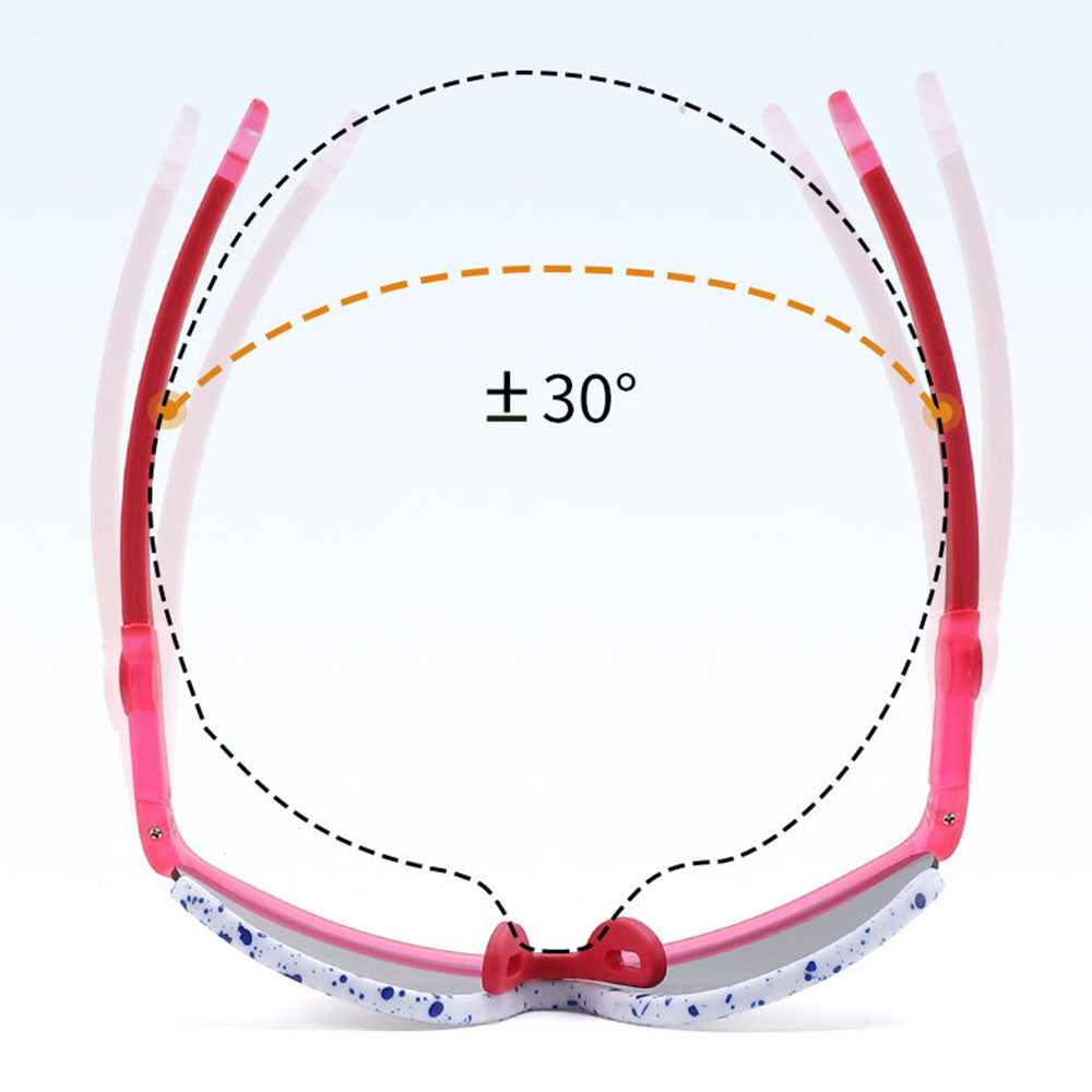 Techsuit Kinder Sonnenbrille 2025, polarisiert, UV-Schutz, gelb